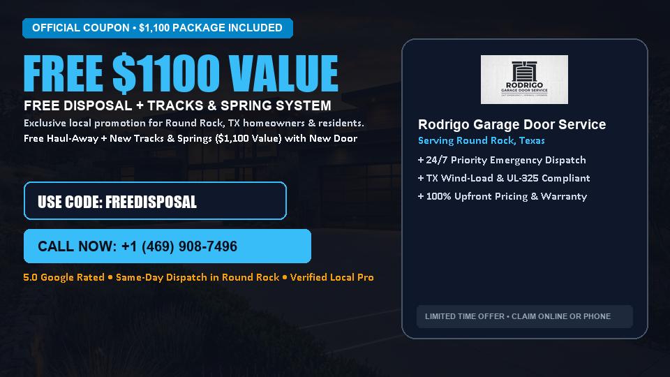 Rodrigo Garage Door Service FREE Haul-Away & Heavy-Duty Tracks with New Door